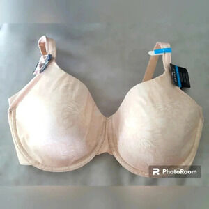 *NWT* Bali One Smooth U Side Smoothing Foam Underwire Bra Champagne Sz 40DDD/40F